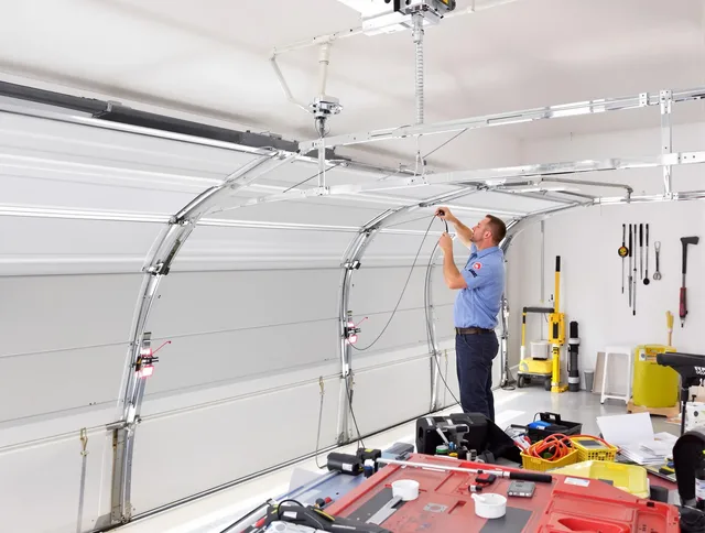 Garage door cable repair service by Davidson Garage Door Repair in Davidson