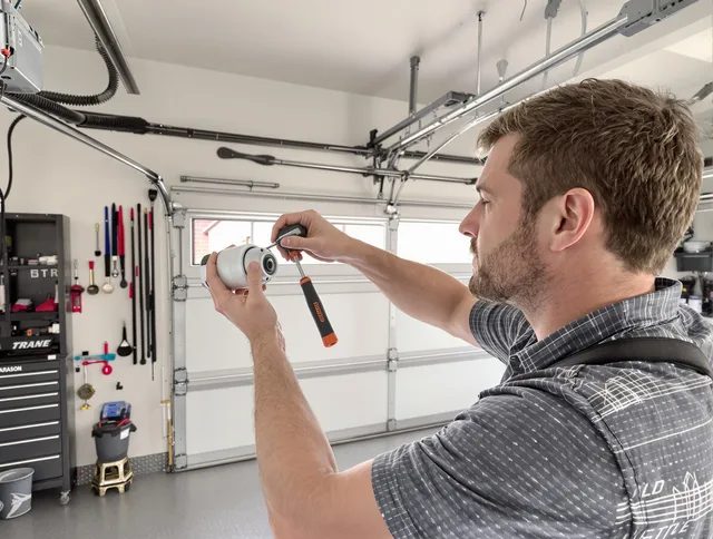 Garage door opener repair service by Davidson Garage Door Repair in Davidson