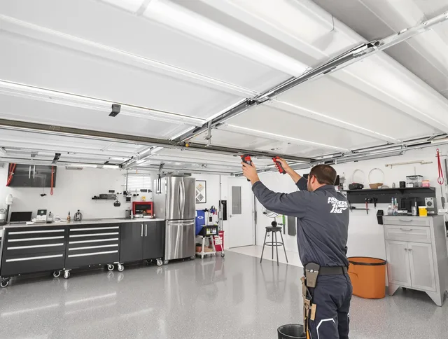 Overhead garage door repair service by Davidson Garage Door Repair in Davidson