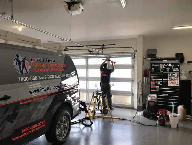 Davidson Garage Door Repair team performing same-day garage door repair in Davidson
